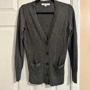 Loft dark gray cardigan